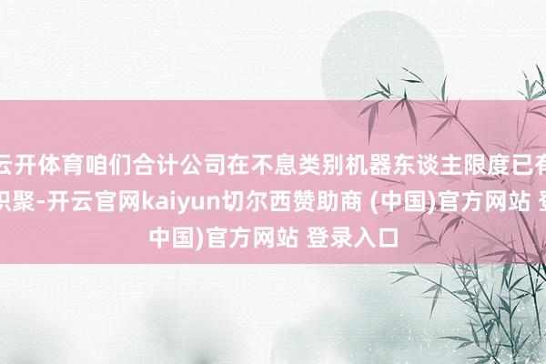 云开体育咱们合计公司在不息类别机器东谈主限度已有合手久积聚-开云官网kaiyun切尔西赞助商 (中国)官方网站 登录入口